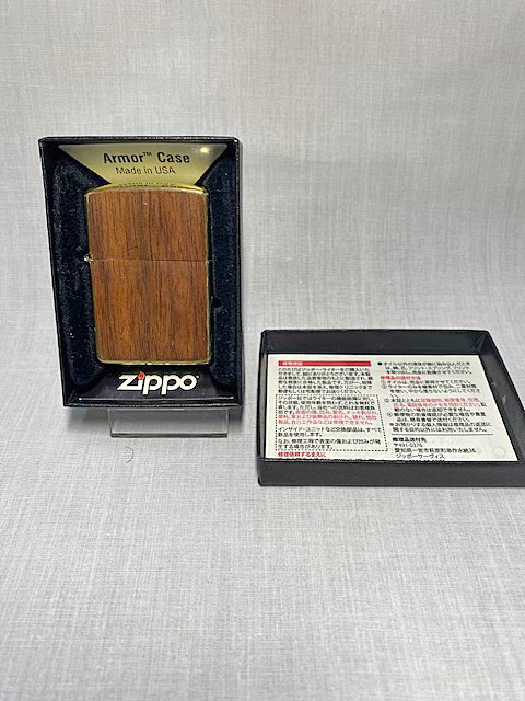 Zippo アーマーケース　両面ウォールナット　カスタマイズ_画像1