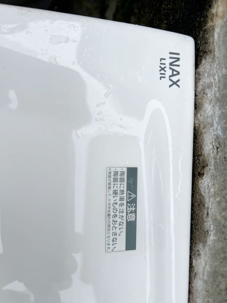 INAX 洗面ボウル 洗面台 リクシル 平付洗面器 大 陶器 洗面器単品_画像6