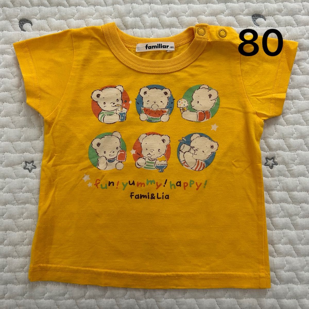 ファミリア　 半袖Tシャツ Tシャツ　ファミちゃん　80センチ