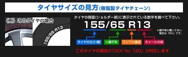 【限定セール】新品 非金属タイヤチェーン 40サイズ 165/65R14 165/55R15 他 樹脂 TPU製 スノーチェーン 雪道 簡単装着 タイヤ2本分_画像5