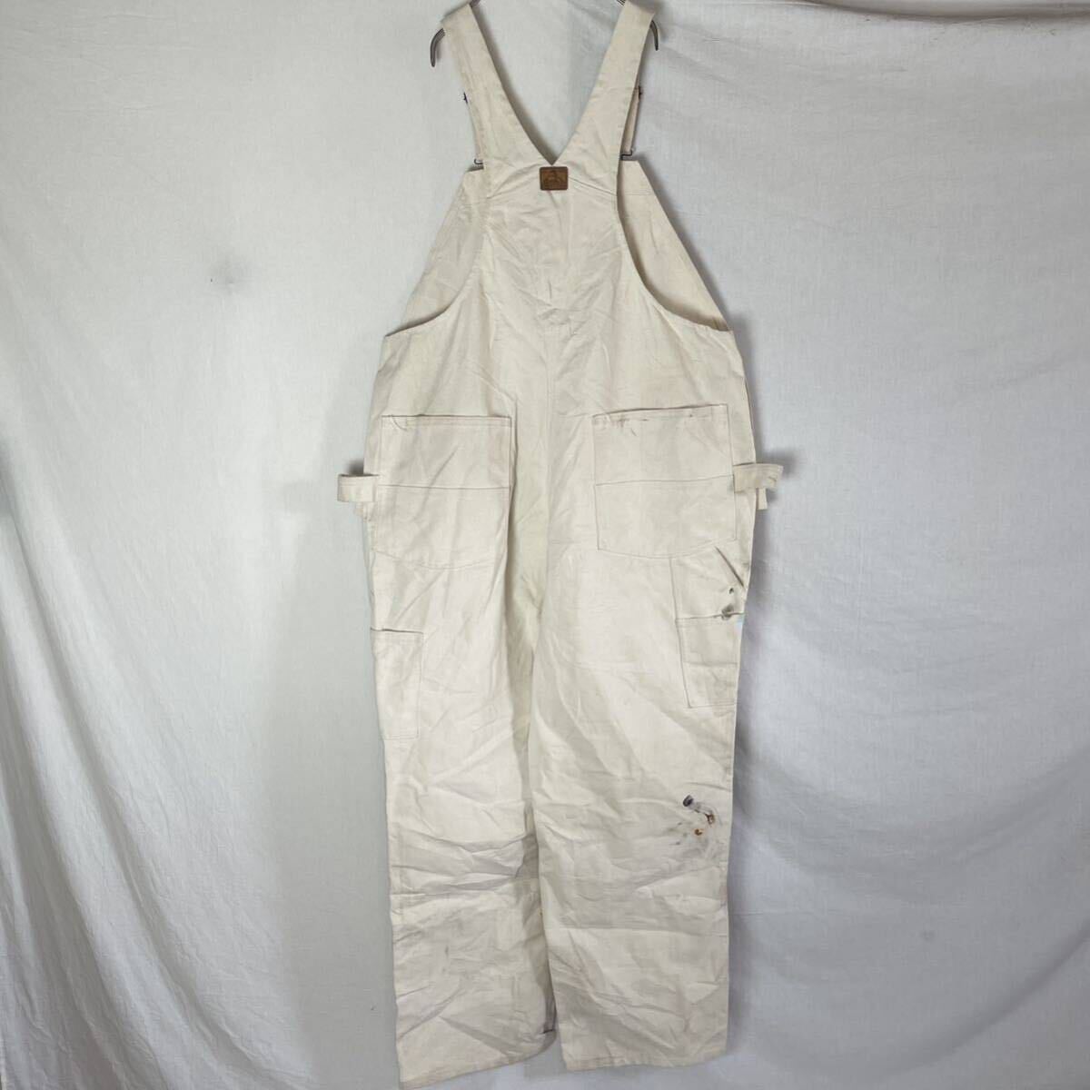  Ben tei screw Duck overall apron attaching old clothes 44 -inch ivory WORKWEAR overall 