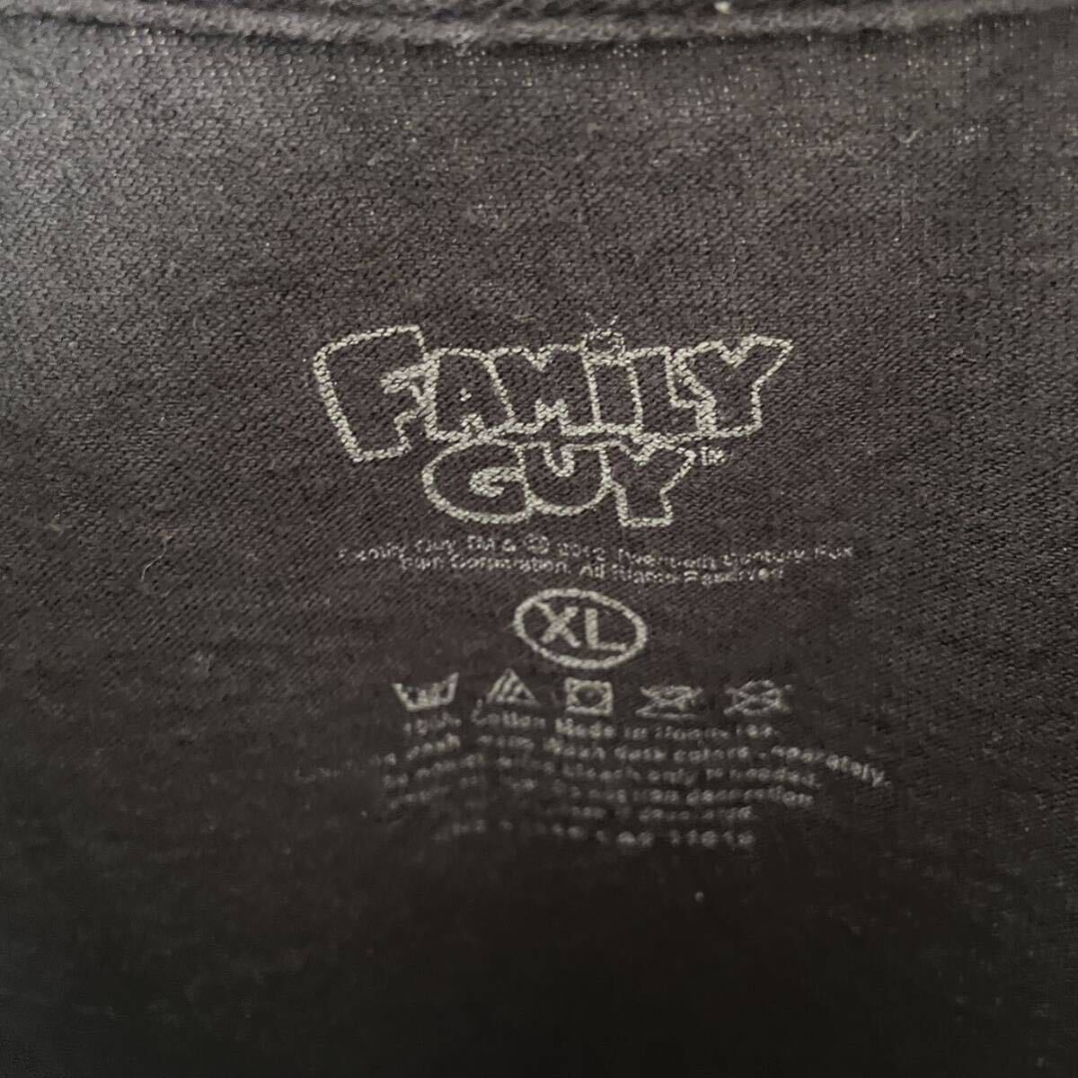 FAMILY GUY 半袖プリントTシャツ　古着　XLサイズ　ブラック_画像4