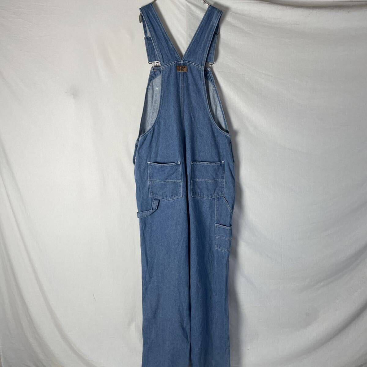 walls Denim overall old clothes 36×32 blue WORKWEAR overall 