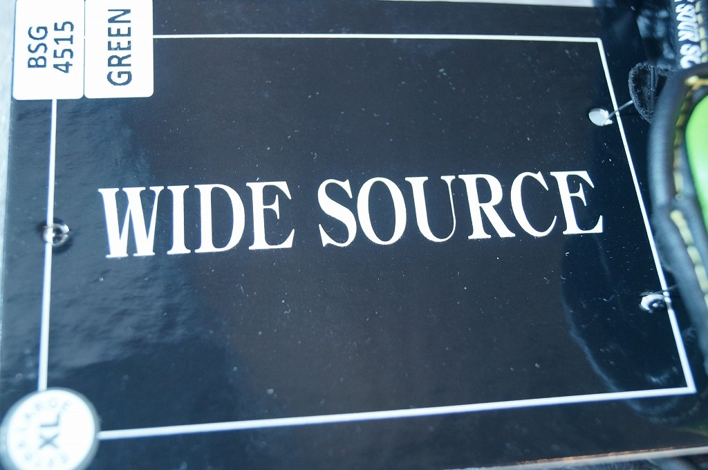 WIDE SOURCE 牛皮グローブ/レーサー/緑/No.BSG-4515 XL(手長20cm/手周り22cm) 未使用、展示品の画像4