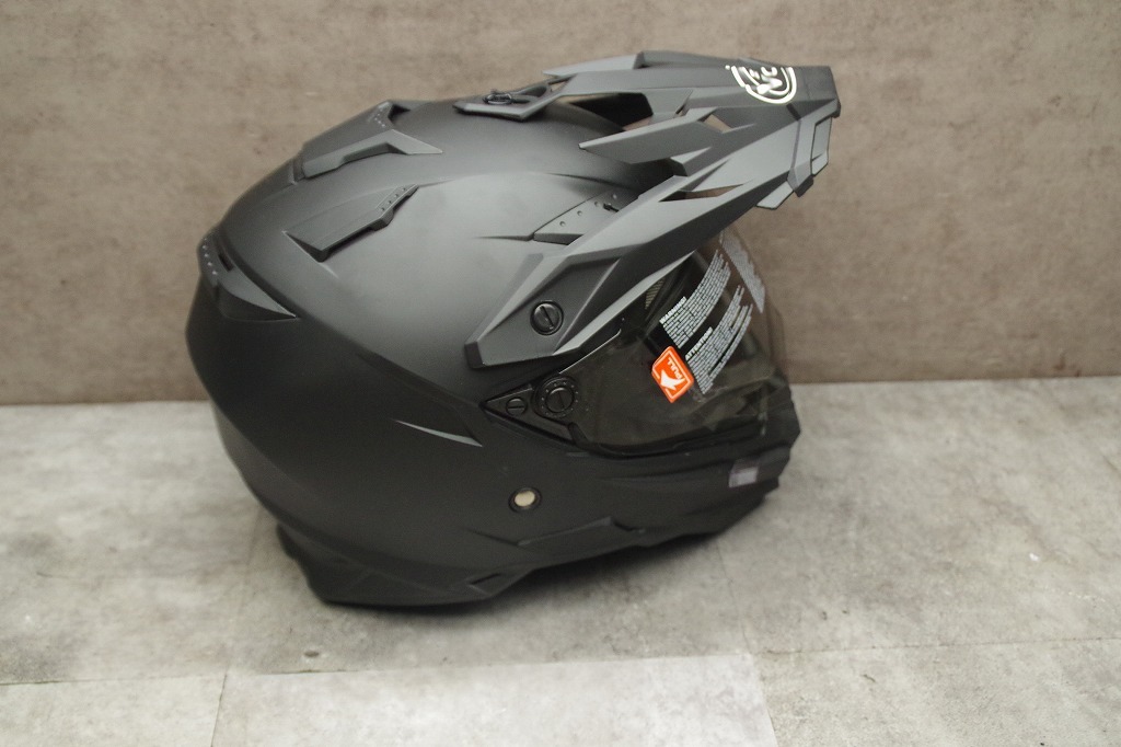 未使用 VOID 開閉式インナーサンバイザー オフロードヘルメット TX-27 Lサイズ(59-60ｃｍ) MATTEBLACK 全排気量対応の画像5