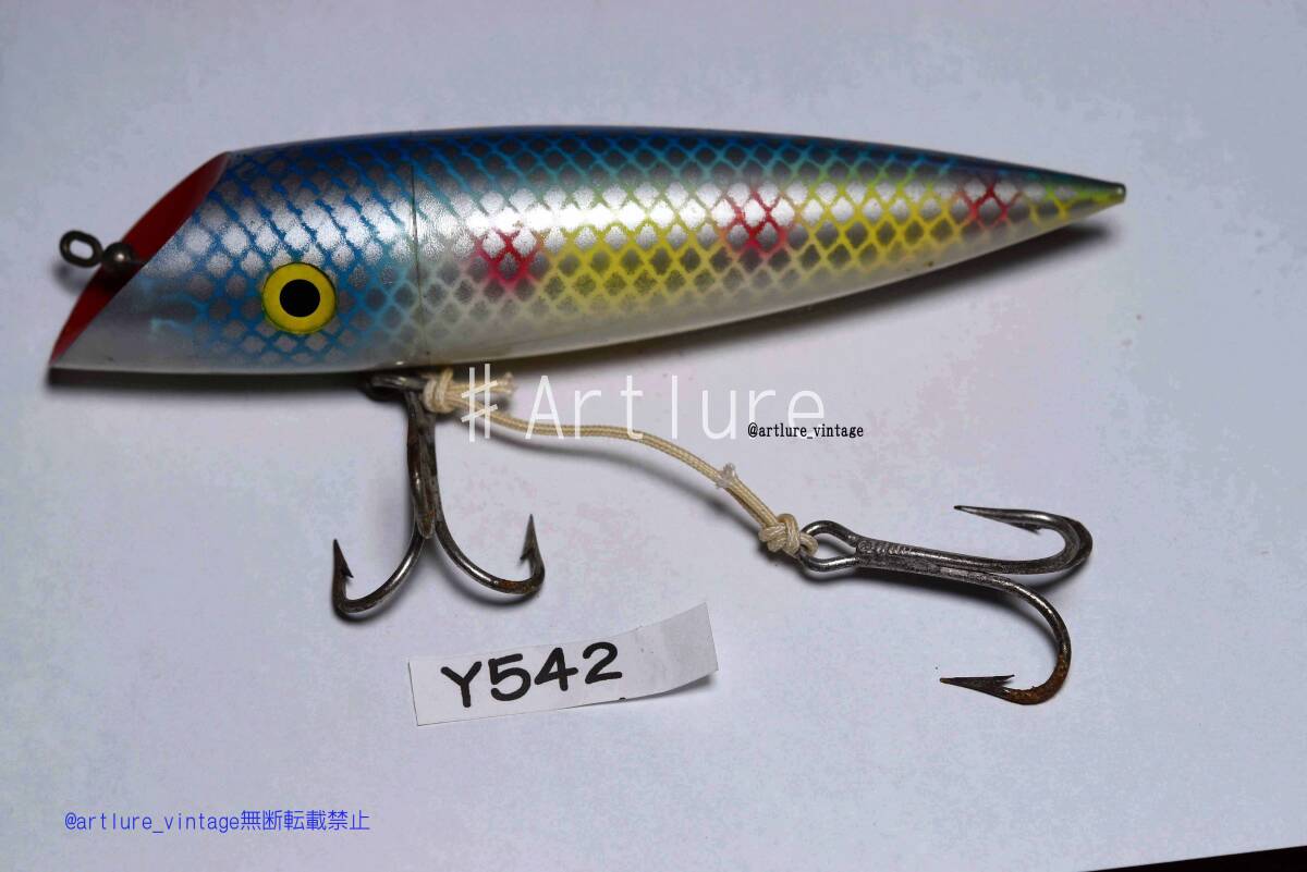 LUCKY LOUIE PLUG BY BILL MINSERVINTAGE LURE （Y542-327BLUE）USA MADE #OLDLURE #ARTLURE_VINTAGE ＃ヴィンテージルアー_画像6