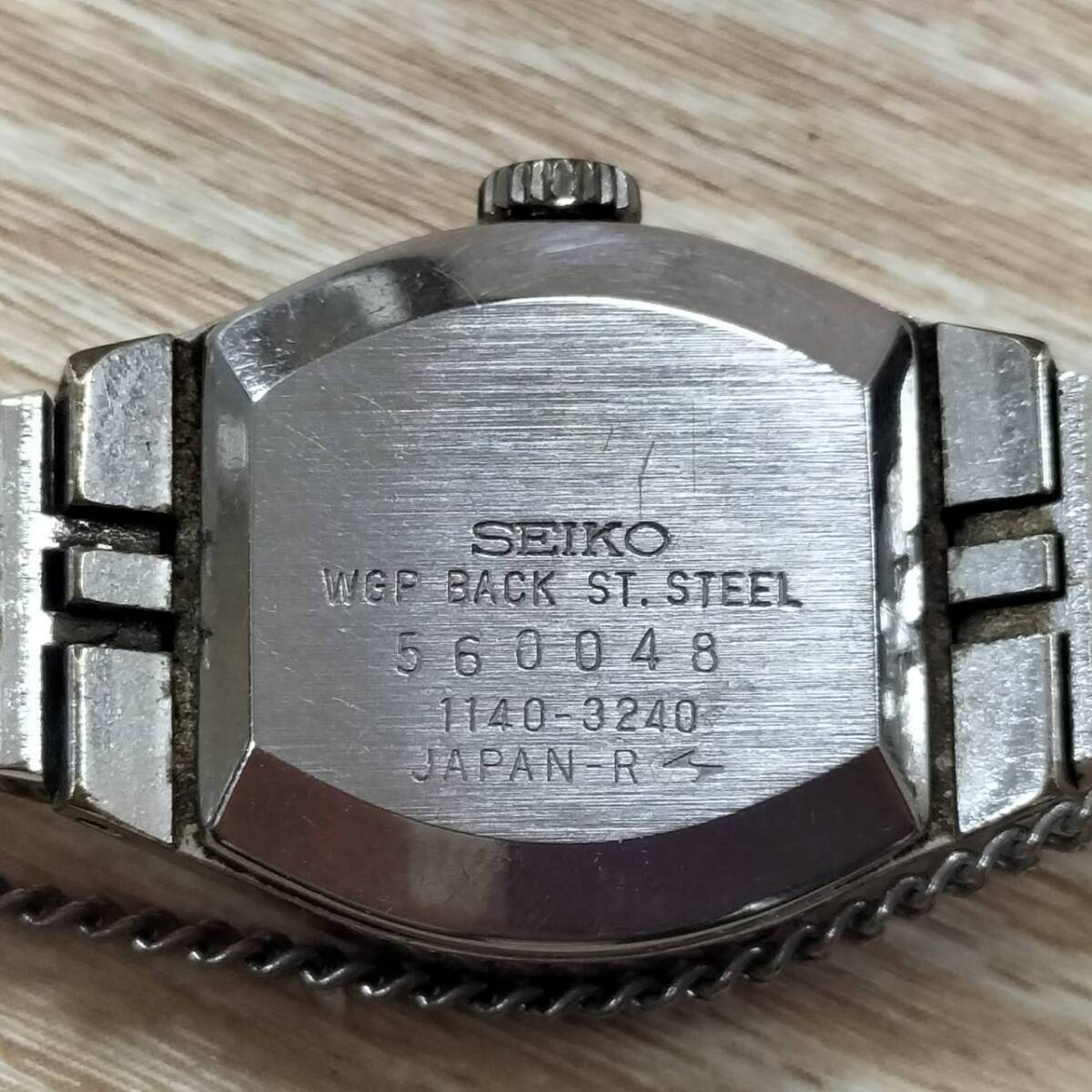 セイコー SEIKO 1140-3240 手巻き 23石 2針 白文字盤 レディース 腕時計 稼働品【18369_画像5