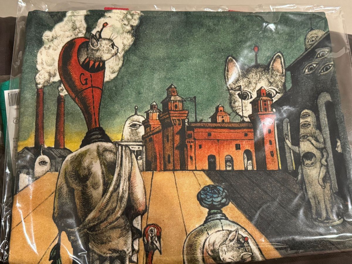 ボリス雑貨店 トートバッグ 形而上絵画に潜むギュスターヴたち ボリス雑貨店 トートバッグ 形而上絵画に潜むギュスターヴたち