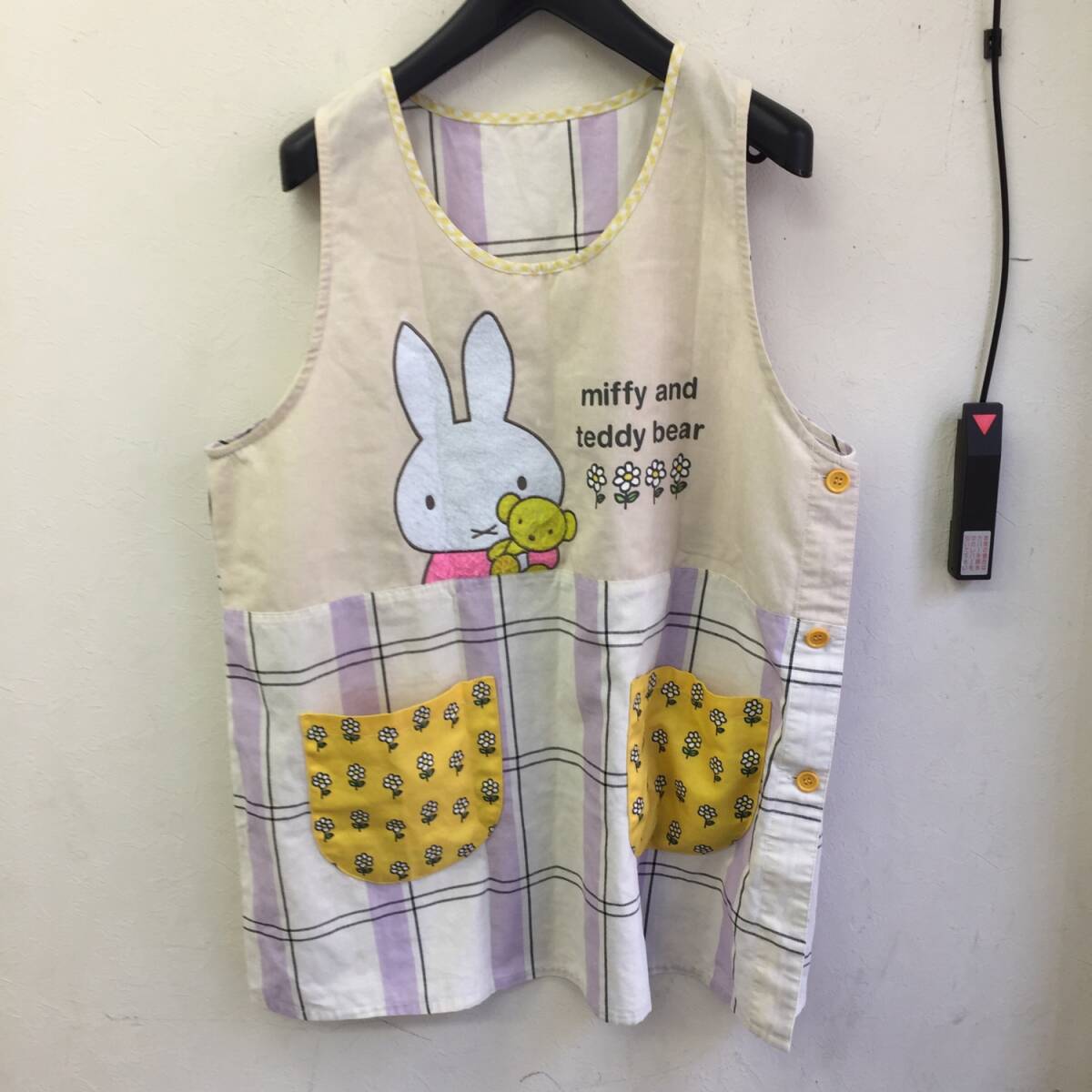[ attire ] apron [ Miffy ]LL~3L pretty corporation Grace dirt equipped height : approximately 154~162cm fashion accessories check pattern miffy