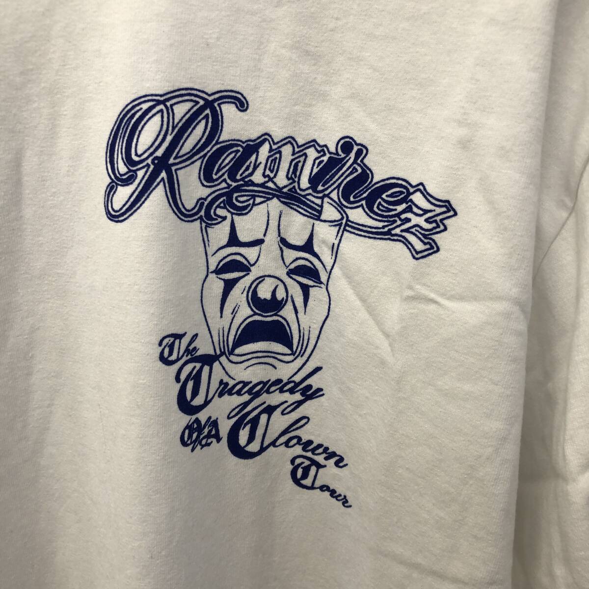 [洋服] メンズ「RAMIREZ：ラミレス The Tragedy Of A Clown ツアーTシャツ」 サイズ：L ホワイト グッズ ファッション_画像4