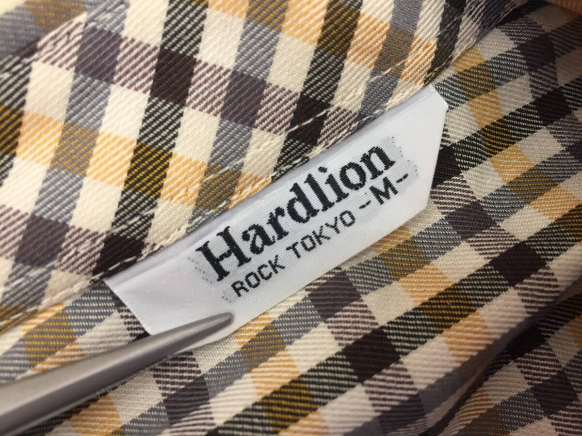 [洋服] トップス「hardlion」長袖 シャツ M 男性/メンズ チェック柄 茶色/ブラウン系 Yシャツ_画像2