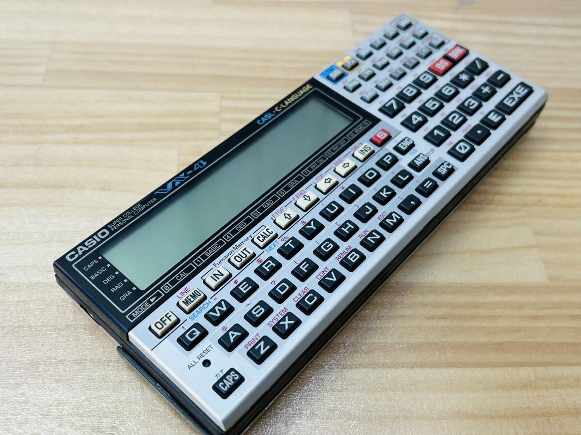 ☆ CASIO カシオ VX-4 SUPER COLLEGE PERSONAL COMPUTER スーパーカレッジ ポケットコンピューター ポケコン SA-0511p60 ☆_画像3