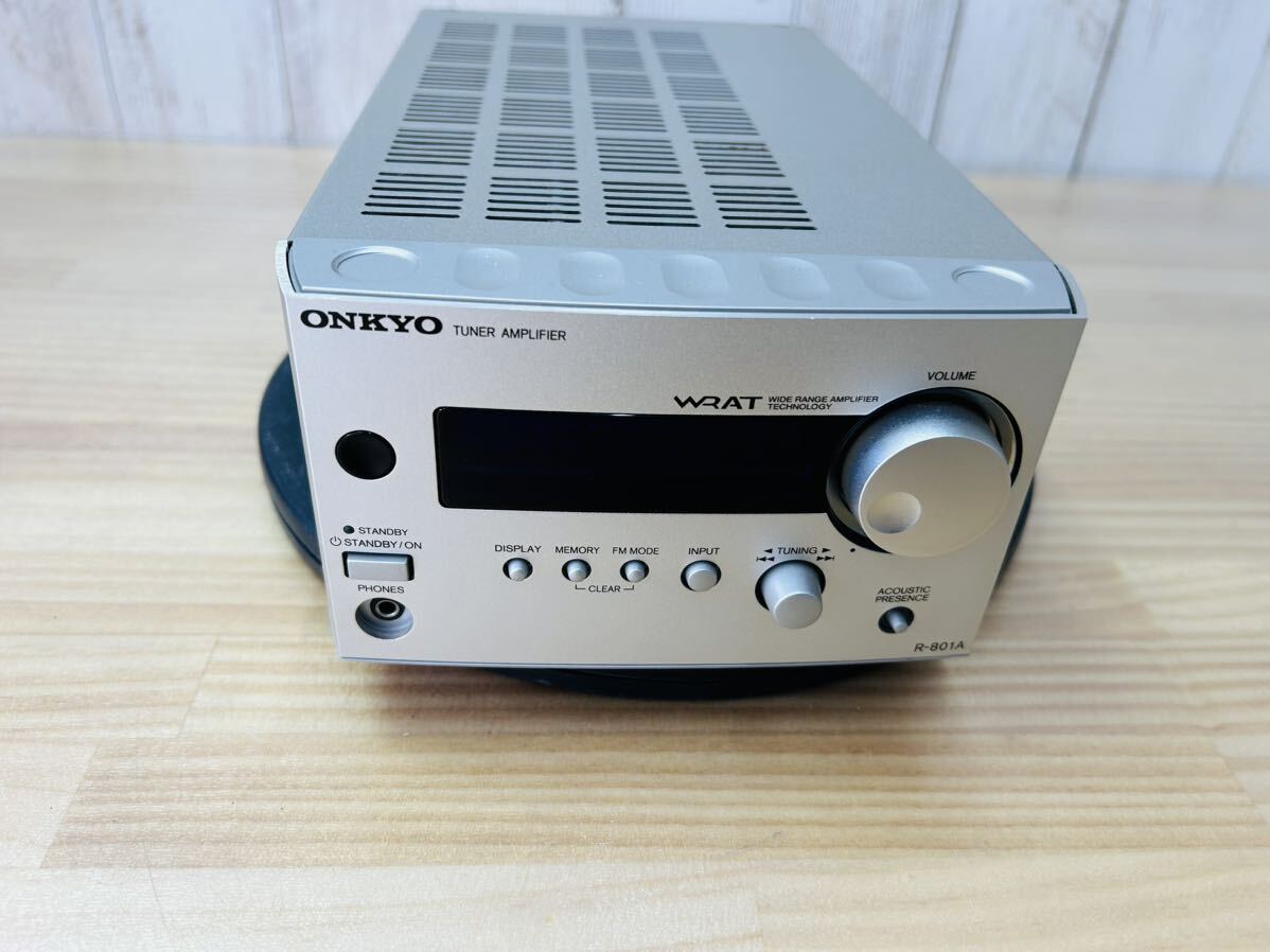 ☆ ONKYO オンキョー R-801A FM/AMチューナー アンプ SA-0514r80 ☆_画像1