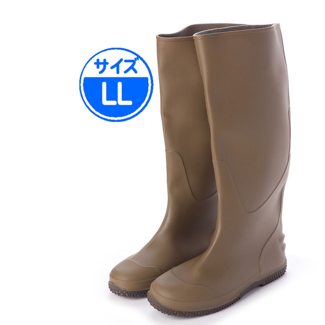 [ new goods unused ]19044 folding rain boots khaki LL