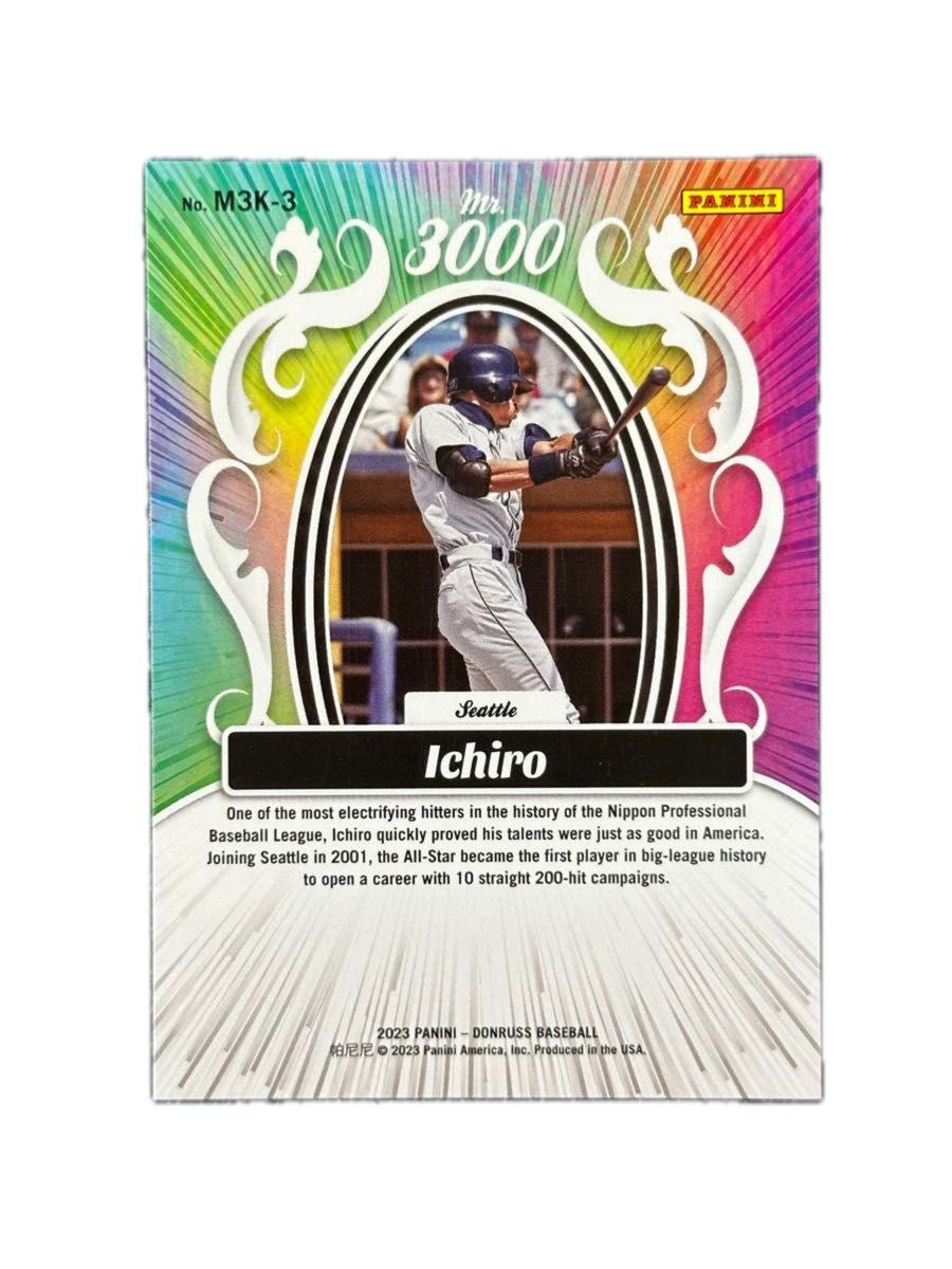 イチロー Panini 2023 Donruss Baseball Mr.3000 / Silverパラレル 349枚限定