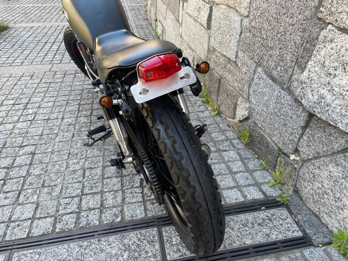 激シブ! ヤマハ SR SR400 1JR 実動 トラッカー カスタム ボバー スクランブラー キャブ車 SR500 W400 W650 バイク 400 【動画有】 _画像7