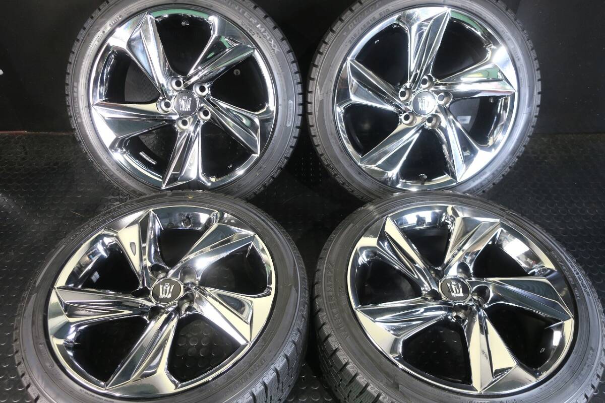 トヨタ純正 220 クラウン RS 18×8J +45 PCD114.3/5H 極上9分山 国産スタッドレス ダンロップ WM02 225/45R18 4本SET_画像2