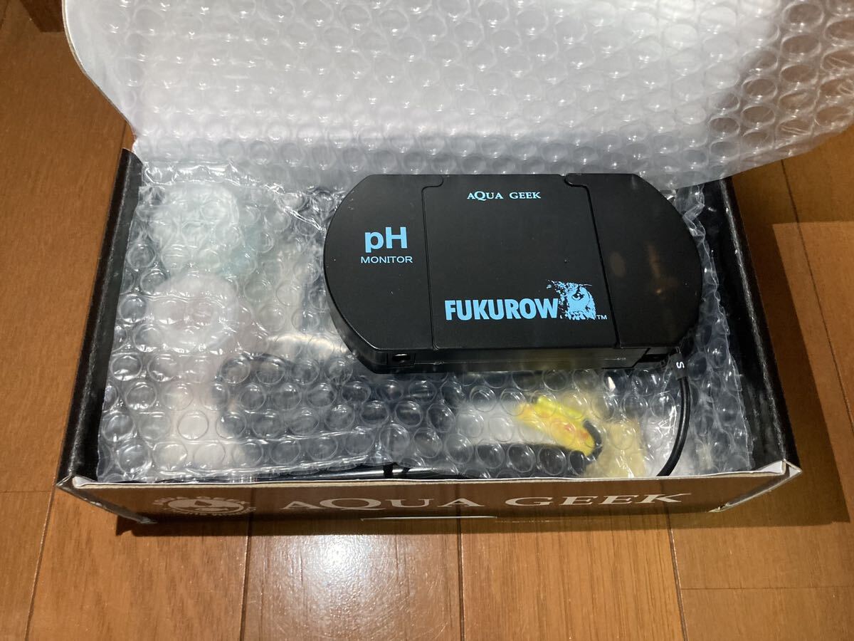 中古　ペーハーモニター　フクロウ2　PHモニター　FUKUROW2 AQUAGEEK (淡水 海水用) 水質測定器具_画像7