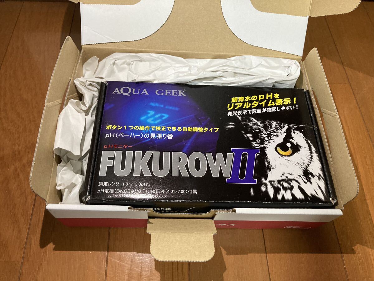 中古　ペーハーモニター　フクロウ2　PHモニター　FUKUROW2 AQUAGEEK (淡水 海水用) 水質測定器具_画像10