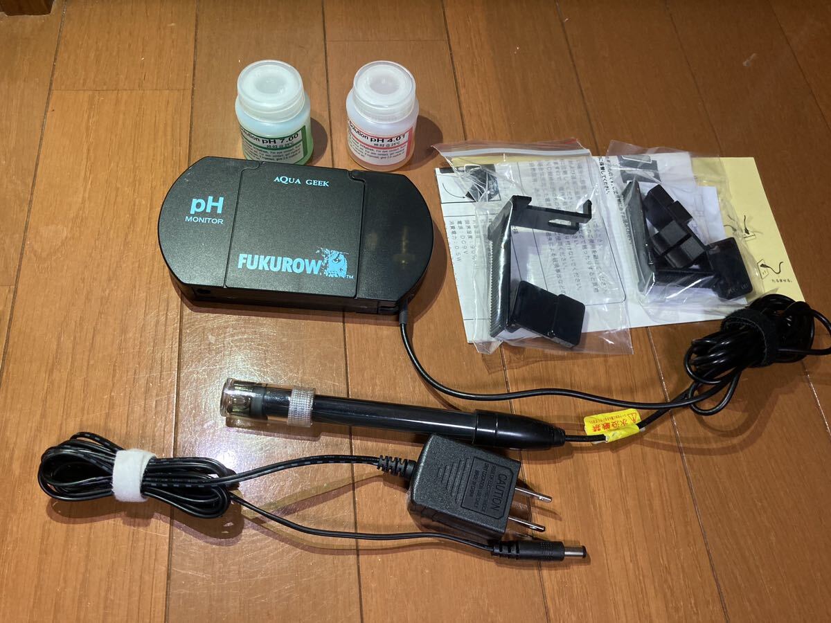  used PH monitor owl 2 PH monitor FUKUROW2 AQUAGEEK ( fresh water sea water for ) water quality measuring instrument .