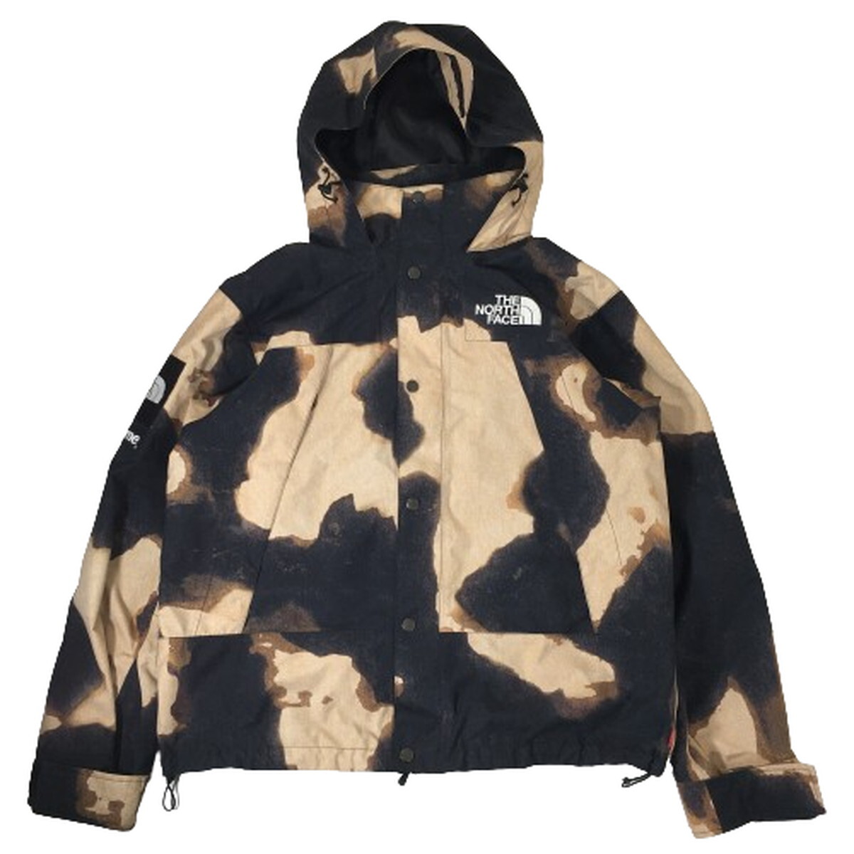 シュプリーム Supreme THE NORTH FACE Bleached Denim Print Mountain Jacket ブリーチドデニムプリント マウンテンパーカ 正規 M_画像1