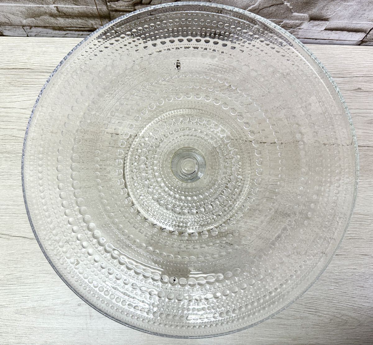 iittala イッタラ Kastehelmi カステヘルミ ケーキスタンド 315mm クリア_画像3