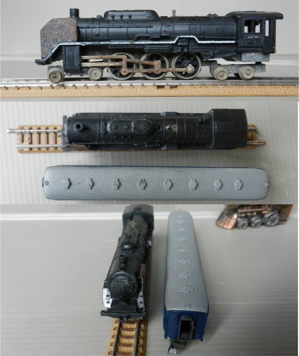 * rare used steam locomotiv electric locomotive N gauge etc. 9 vehicle Junk 