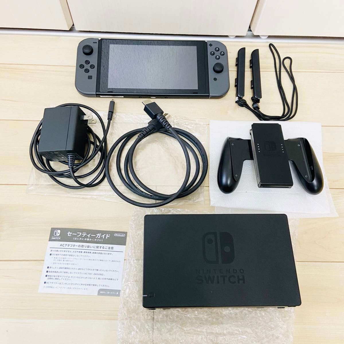 【美品】バッテリー強化版　Nintendo Switch ニンテンドースイッチ　本体　グレー