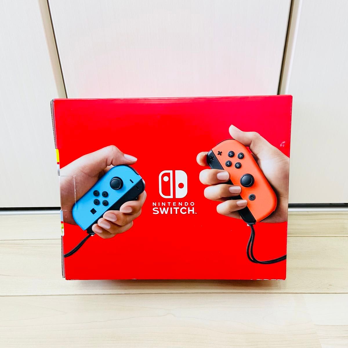 【未使用】バッテリー強化版　Nintendo Switch ニンテンドースイッチ　本体　ネオンレッド　ネオンブルー