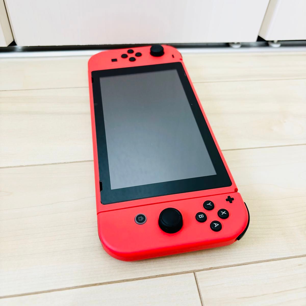 【未使用に近い】バッテリー強化版　Nintendo Switch マリオレッド×ブルーセット　本体