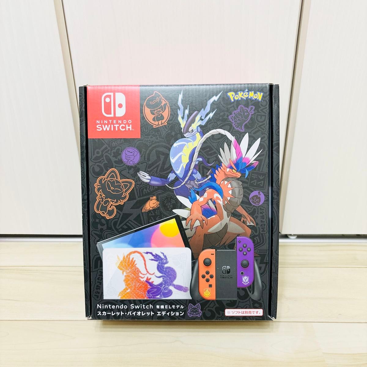 【未使用】Nintendo Switch ニンテンドースイッチ　本体　ポケットモンスター　スカーレットバイオレットエディション