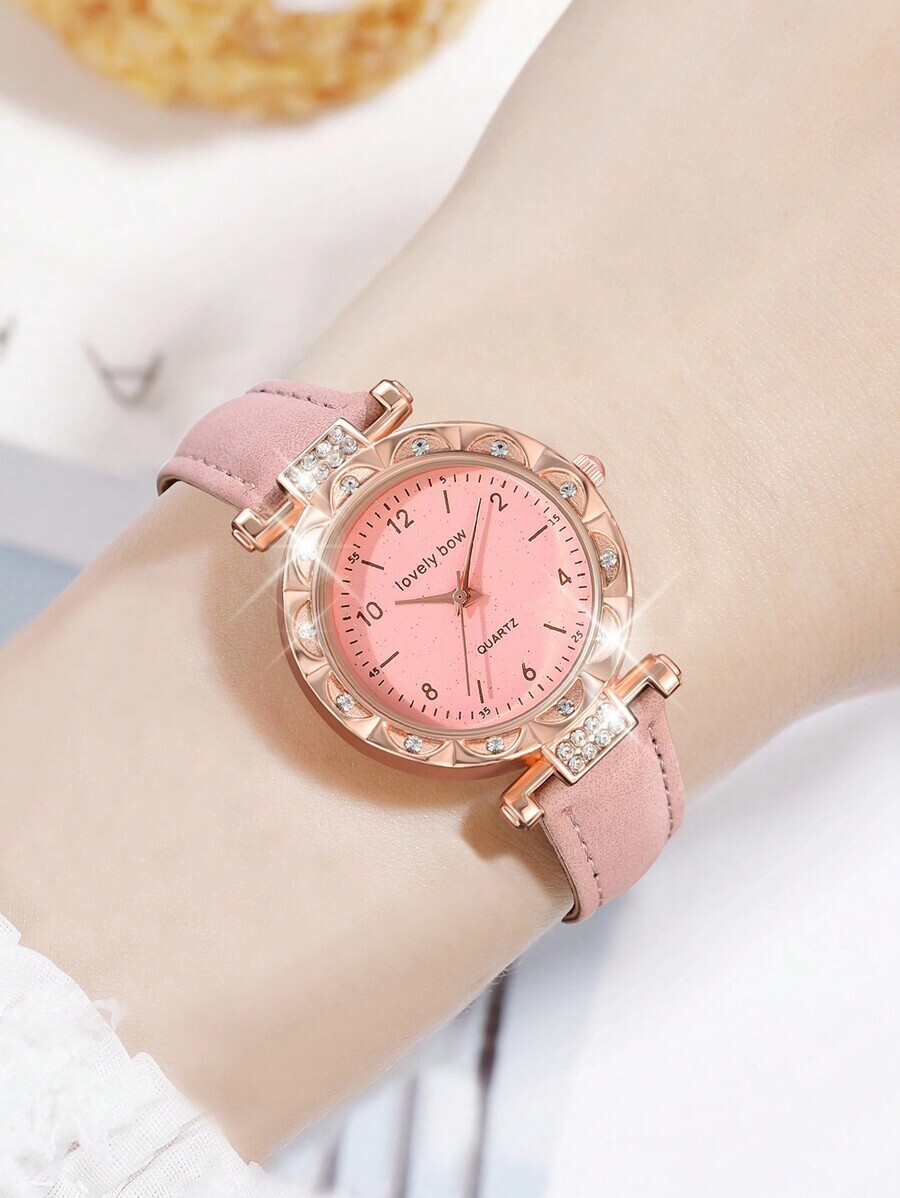 腕時計 レディース セット 6個セット 女性用腕時計 ピンク 腕時計本体は時計文字盤付き オーソドックスでカジュアルなファッション_画像5