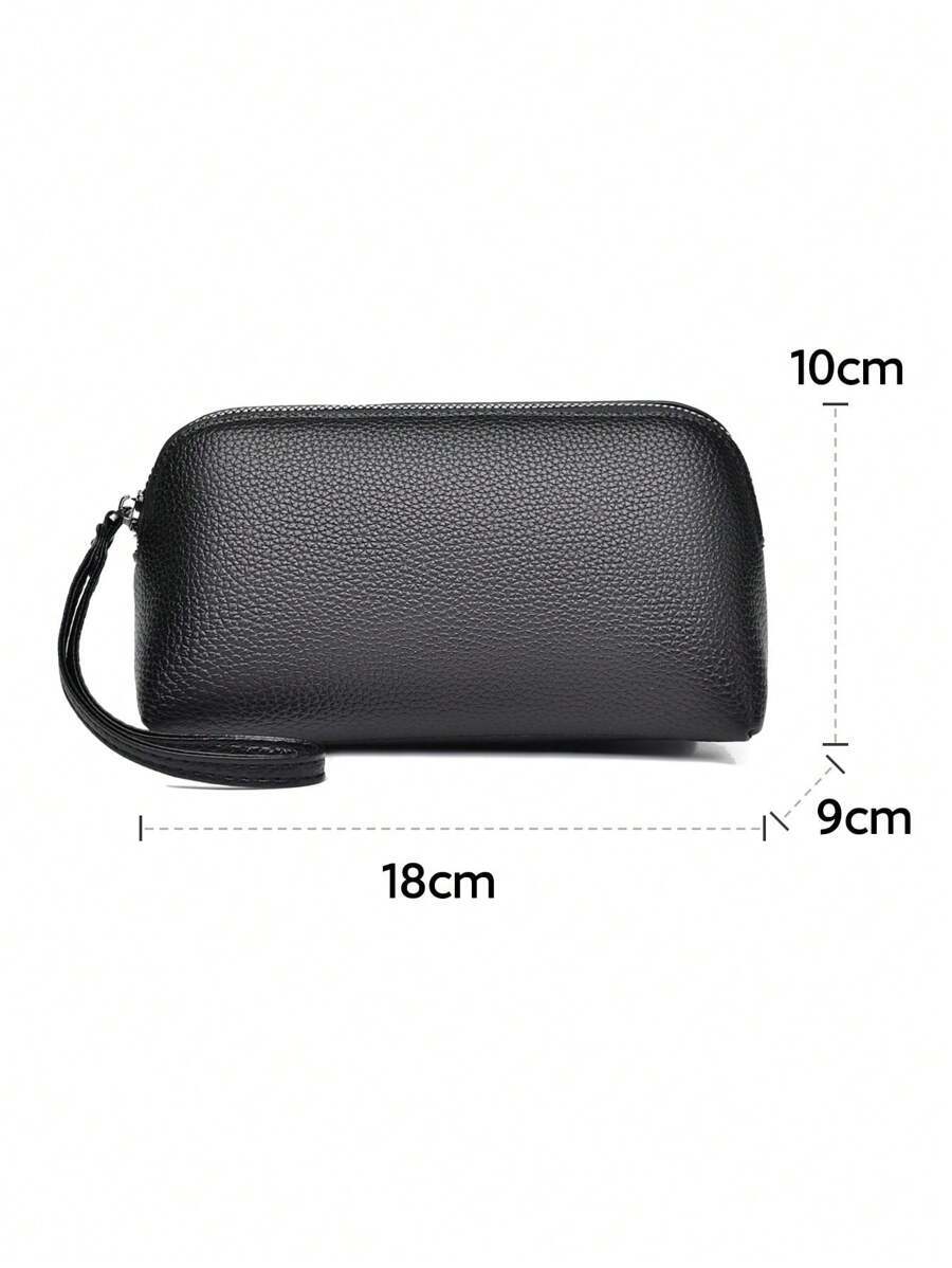 メンズ バッグ ハンドバッグ ブラック ビンテージシェルデザインの財布、携帯ケース、クラッチ、ミニコインケース、カードホルダー、男_画像3