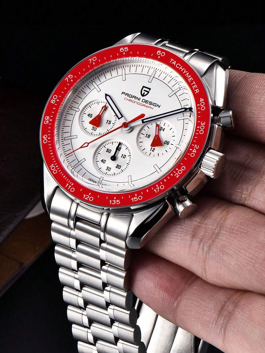 腕時計 メンズ クォーツ 2024新しい男性用クオーツ時計、トップラグジュアリーブランドの腕時計、サファイアベゼルスポーツ時計、防_画像3