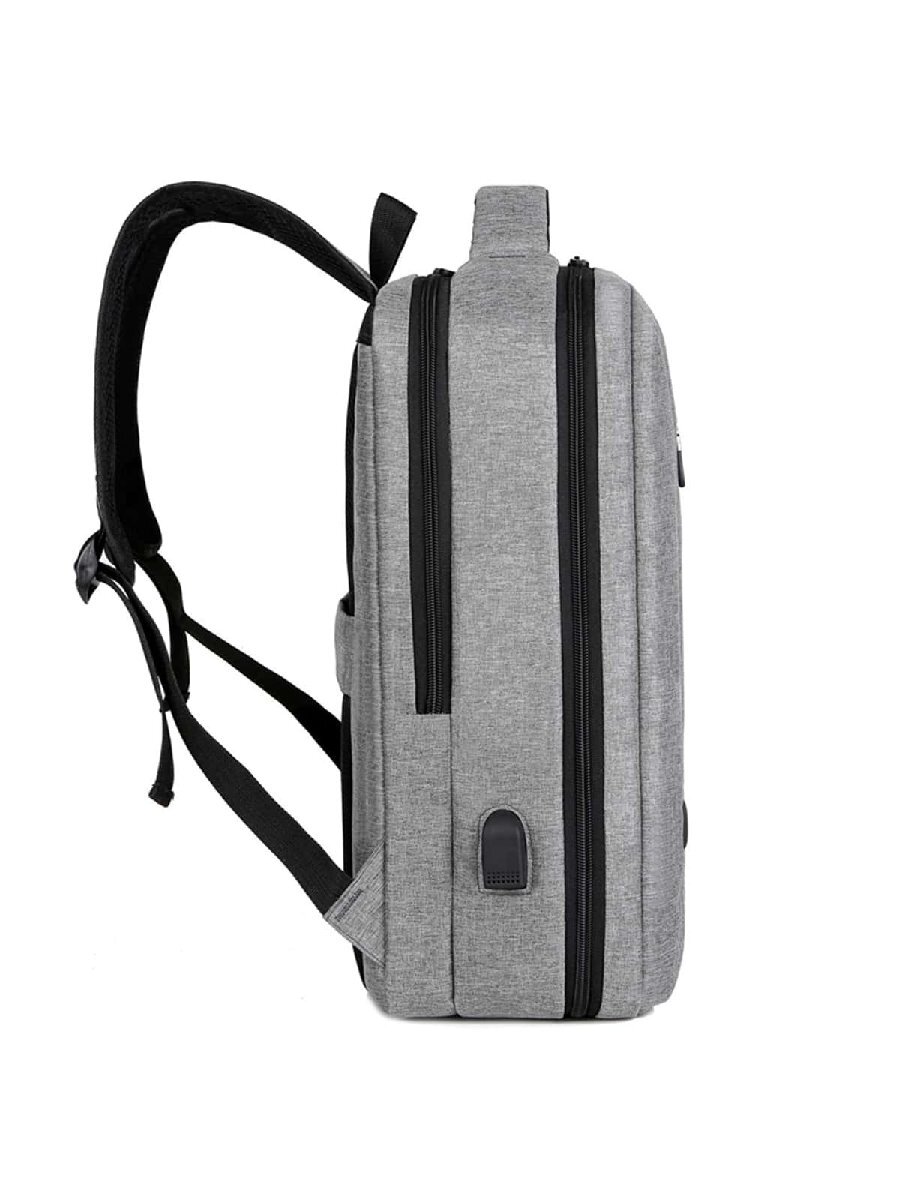 メンズ バッグ バックパック ビジネスラップトップバックパック、大容量多機能充電防水フィルムバックバッグ、カジュアルショルダーバッ_画像2