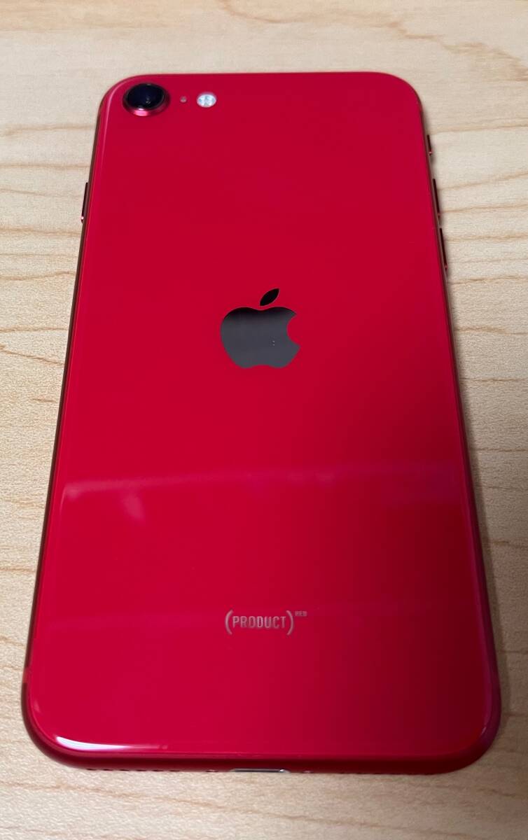 第2世代 iPhone SE RED 64GB SIMフリー 液晶難あり_画像1