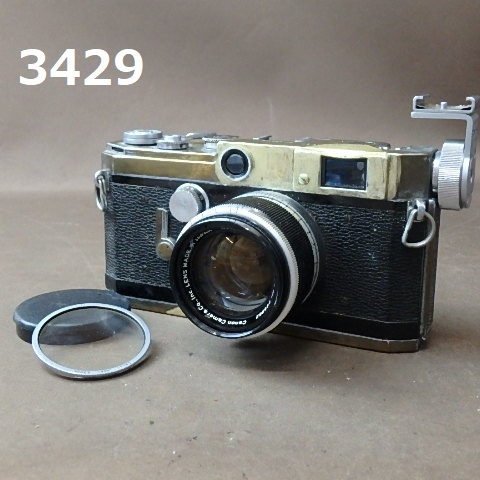 FK-3429*CANON range finder 50mm 1:1.8 lens attaching shutter OK present condition 20240509