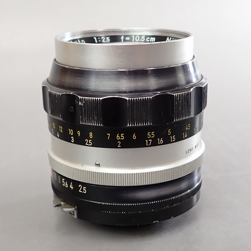 FK-3697*NIKKOR-P AUTO 1:2.5 F=10.5. aperture stop feather OK operation .. present condition goods 20240517