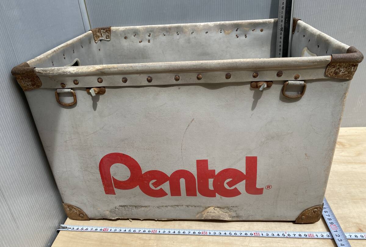 Snna stationery shop /bote box Pentel Pentel retro iron. reinforcement carbon strengthen paper long-term keeping goods present condition goods 