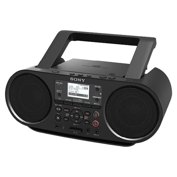 CDラジカセ SONY ソニー ZS-RS80BT FM/AM/ワイドFM/Bluetooth対応 語学学習機能搭載 オーディオ機器 楽器 【中古】 新着_画像2