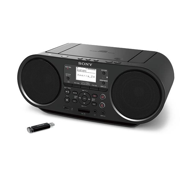 CDラジカセ SONY ソニー ZS-RS80BT FM/AM/ワイドFM/Bluetooth対応 語学学習機能搭載 オーディオ機器 楽器 【中古】 新着_画像3