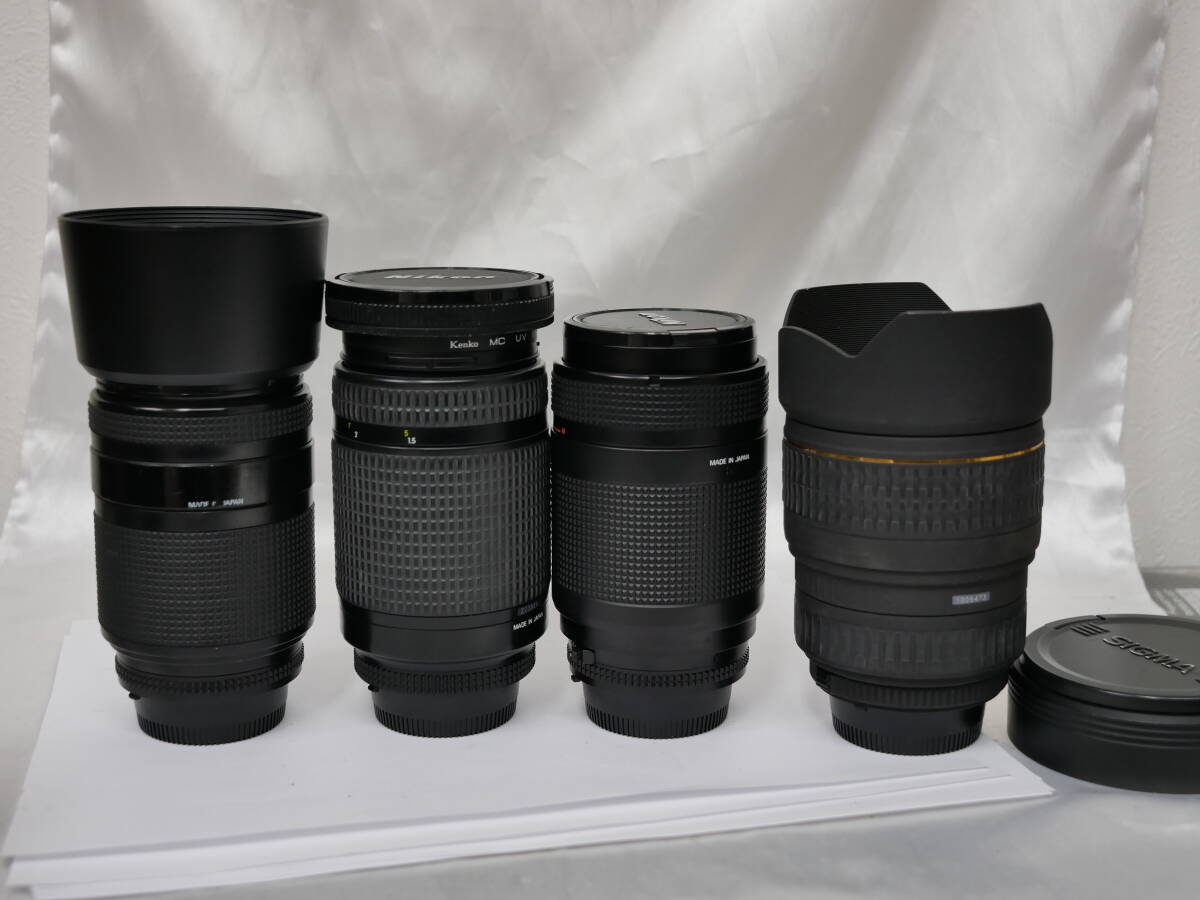 #3072 Nikon AF lens 4本 35-135mm sigma 15-30mm F3.5-4.5 70-210mm 70-300mm F4-5.6 _画像2