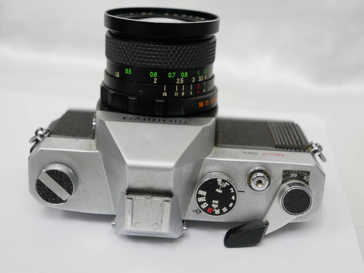 #3349 Mamiya MSX500 SEKOR SX 28mm F2.8 50mm F2 auto マミヤ 一眼レフフィルムカメラ_画像3