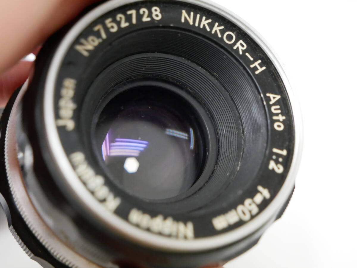 #2975 NIKON F アイレベル 2台セット 50mm F1.4 F2 ブラック シルバー 一眼レフフィルムカメラ ニコン_画像10