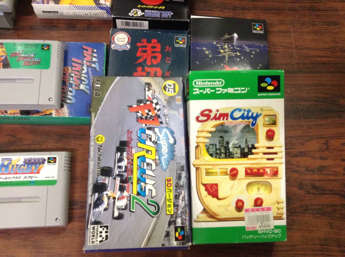 Nintendo Super Famicom 23games w/box tested 任天堂 スーパーファミコン ゲーム23本 箱付 動作確認済 D686Tの画像9