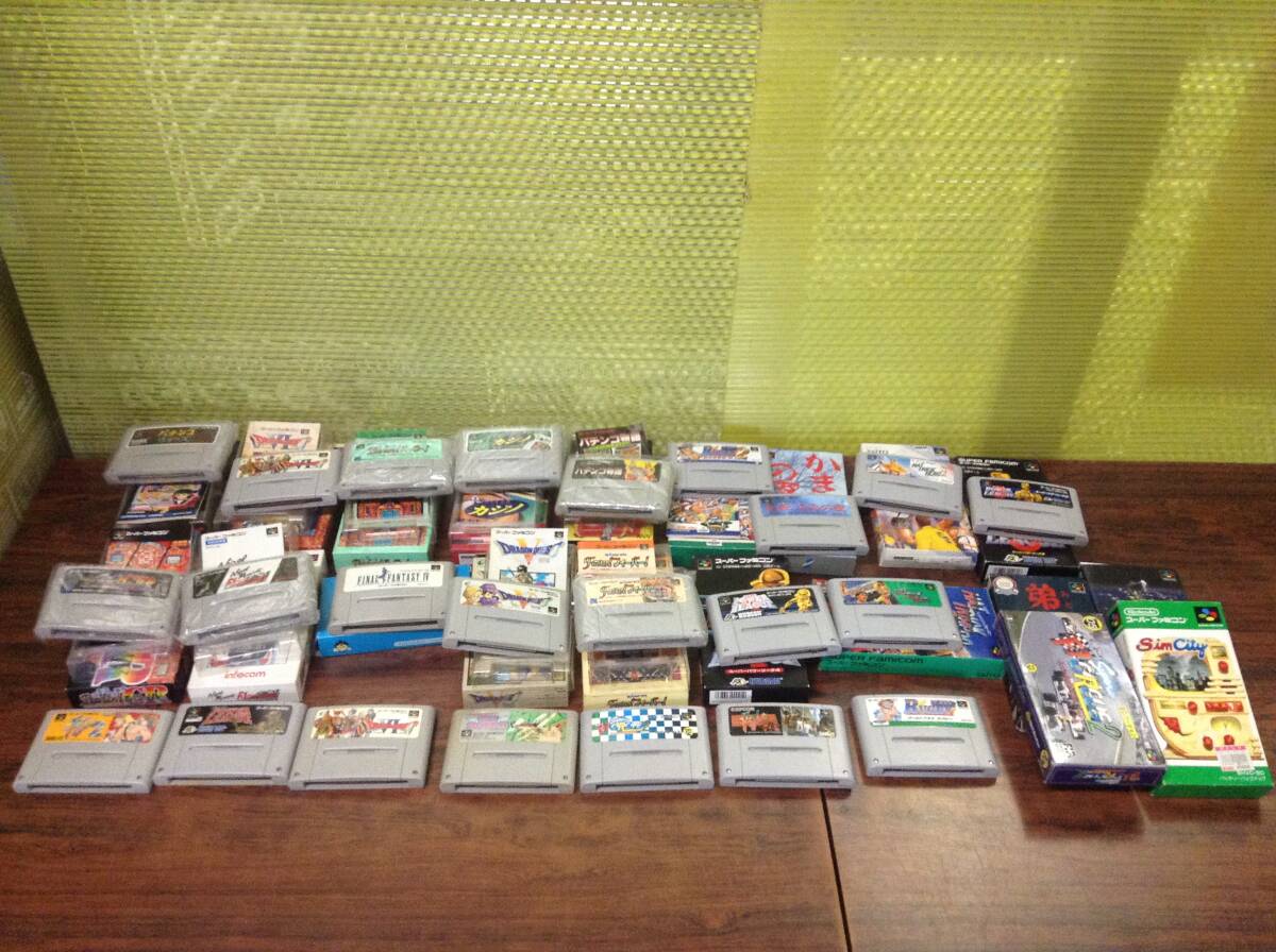 Nintendo Super Famicom 23games w/box tested 任天堂 スーパーファミコン ゲーム23本 箱付 動作確認済 D686Tの画像2