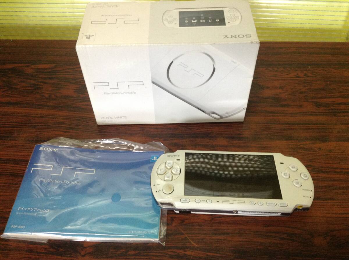 SONY PSP PSP-3000 console w/box tested Sony PSP корпус 1 шт. с ящиком рабочее состояние подтверждено D755A