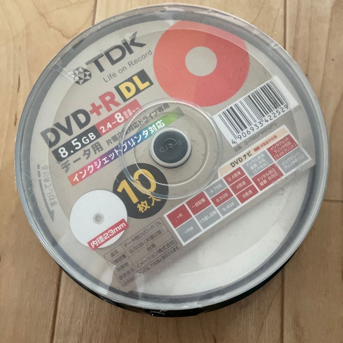 データ用DVD＋R DL 8倍速 10枚 D＋R85PWB10PS