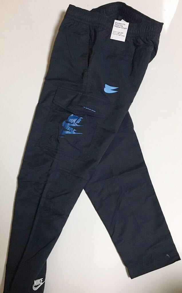 NIKE SPE ウーブン パンツ S BLACK 新品 ナイキ WVN PANTS MFTA ナイロン カーゴ パンツ NYLON CARGO ジョガー ブラック 黒 テーパード _画像5