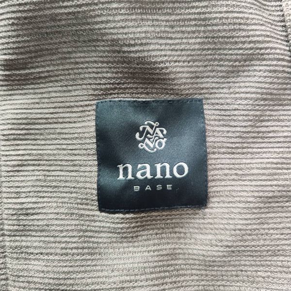  Nano Universe NANO UNIVERSE suit setup tailored jacket M gray stretch cotton cotton spring summer 